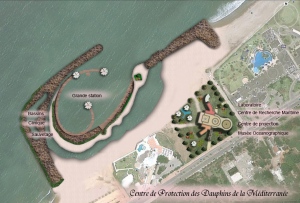 The building plan of the DOLPHIN SANCTUARY